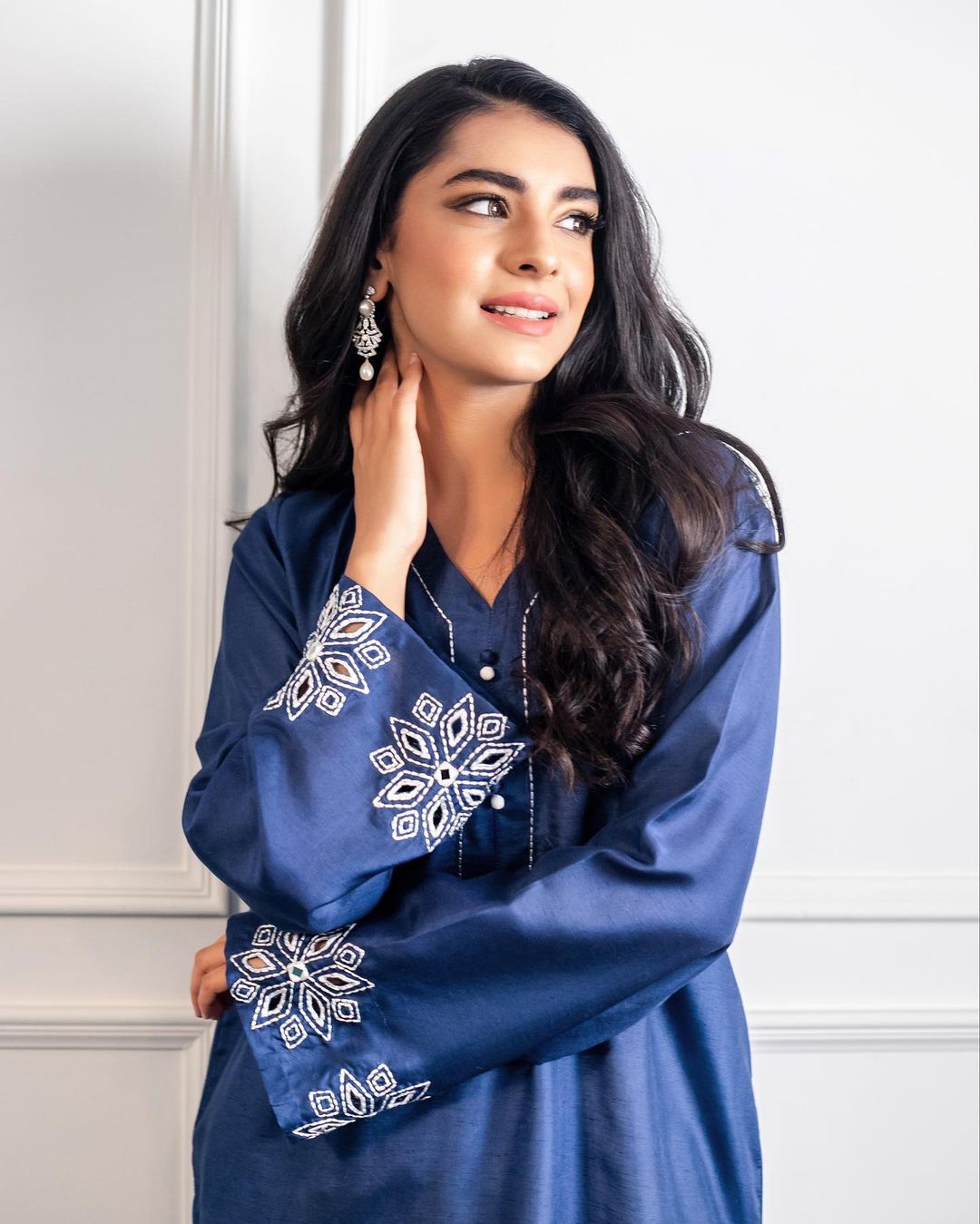 Blue Kurti With Pant Set